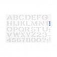 Gioser Stencil s-9 l. Gotica 3 cm. con 5 piezas