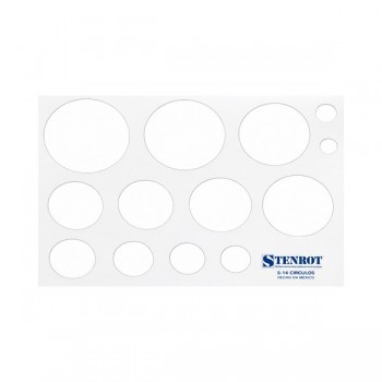 Gioser stencil s-14 bis circulos con 5 piezas
