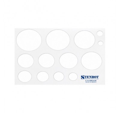 Gioser stencil s-14 bis circulos con 5 piezas