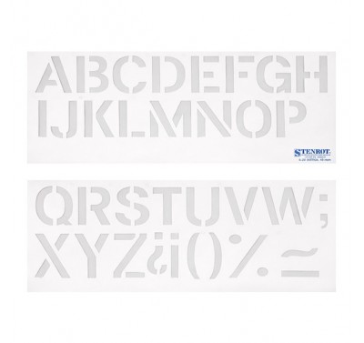 Gioser Stencil s-22 gotica 7.0 cm con 5 piezas