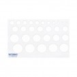 Gioser stencil s-14 circulos con 5 piezas