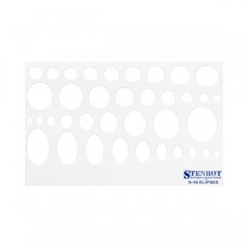 Gioser stencil s-16 elipses con 5 piezas