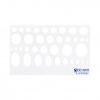 Gioser stencil s-16 elipses con 5 piezas