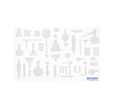 Gioser stencil s-17 quimica profesional con 5 piezas