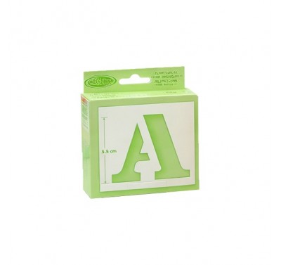 Gioser Stencil número 34 letra romana 5.5 cm.