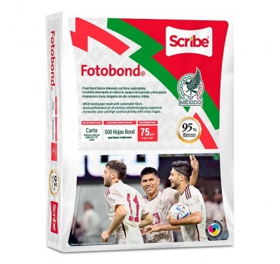 Hoja blanca marca Fotobond tamaño carta paquete con 500 hojas