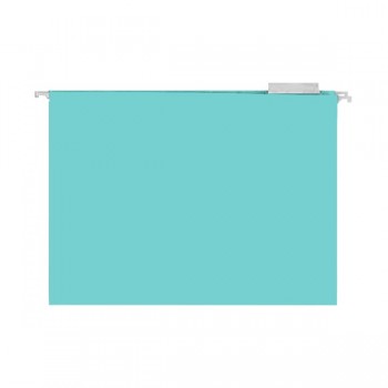 Folder colgante tama&ntilde;o carta Officemax aqua con 13 piezas