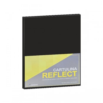 Cartulina opalina tama&ntilde;o carta (Reflect) negro con 50 hojas