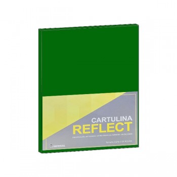 Cartulina  opalina tama&ntilde;o carta (reflect) verde bandera con 50 hojas