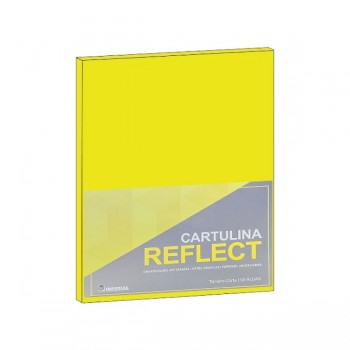 Cartulina opalina tama&ntilde;o carta (reflect) amarillo con 50 hojas Imperial
