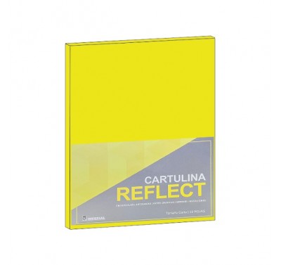 Cartulina opalina tamaño carta (reflect) amarillo con 50 hojas Imperial