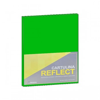 Cartulina opalina tama&ntilde;o carta (reflect) verde manzana con 50 hojas Imperial