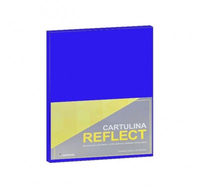 Cartulina opalina tamaño carta (reflect) azul con 50 hojas Imperial