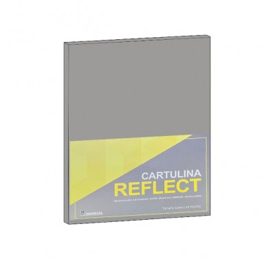 Cartulina opalina tamaño carta (reflect) gris con 50 hojas Imperial