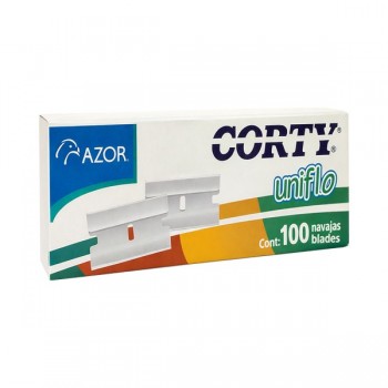Navaja un filo corty Azor con 100 piezas