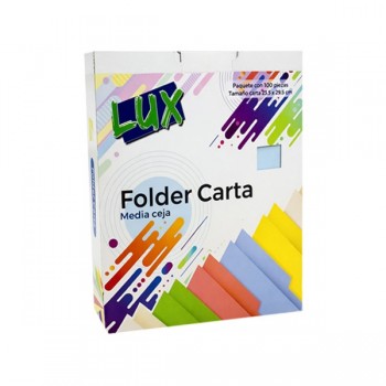 Folder carta Lux azul