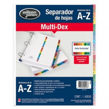 Multidex basico a-z (448) alfabetico Acco