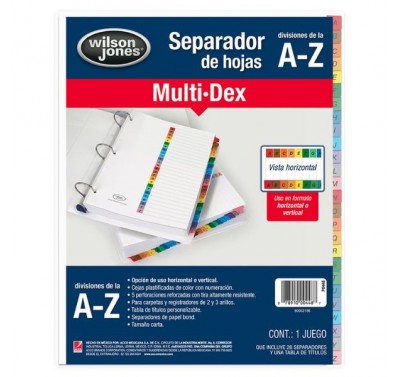 Multidex basico a-z (448) alfabetico Acco