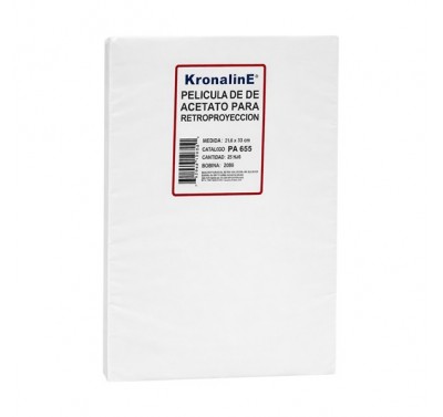 Acetato tamaño oficio Kronaline con 25 piezas