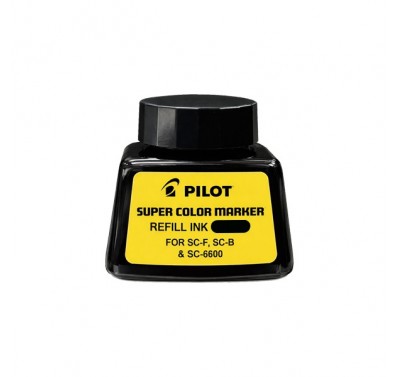Tinta para marcador Pilot negro 30 ml.