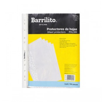 Mica para carpeta tama&ntilde;o carta Barrilito con 100 piezas