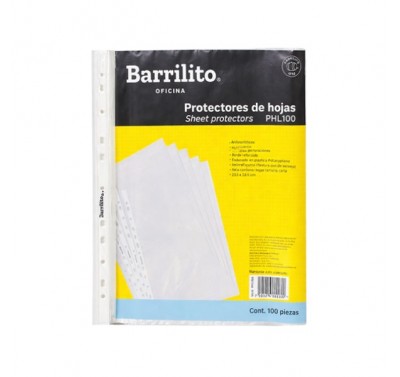 Mica para carpeta tamaño carta Barrilito con 100 piezas