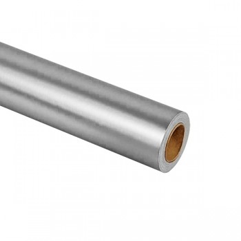 Rollo metalico plata con 25 metros 