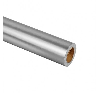Rollo metalico plata con 25 metros 