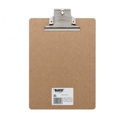 Tabla agarrapapel tamaño carta de fibracel Baco