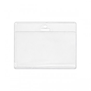 Porta gafete economico acrilico chico 7.2 X 9.3 horizontal