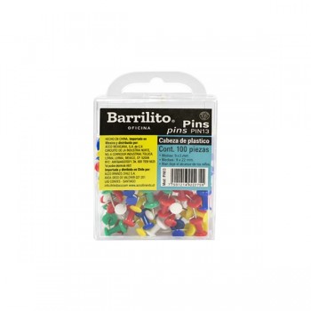 Pin surtido Barrilito (pin13) con 100 piezas