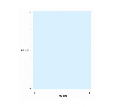Papel micro azul 70 x 95 cm