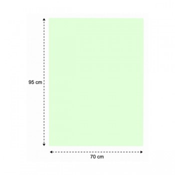 Papel micro verde 70 x 95 cm