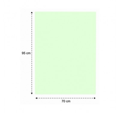 Papel micro verde 70 x 95 cm