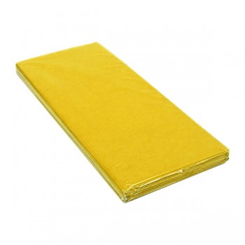 Papel china amarillo mango con 100 piezas