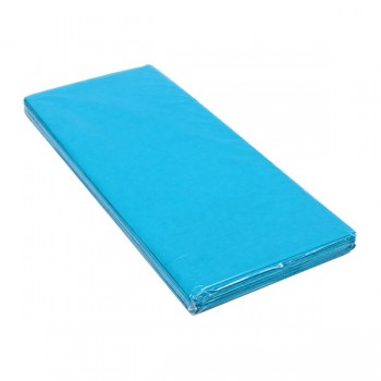 Papel china azul cielo (turquesa) con 100 piezas