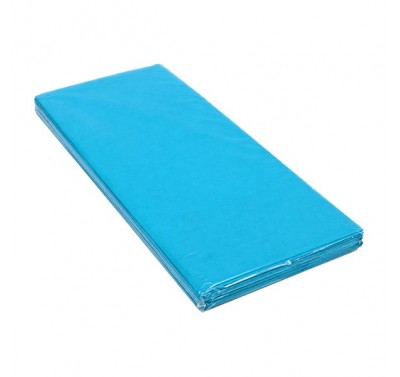 Papel china azul cielo (turquesa) con 100 piezas