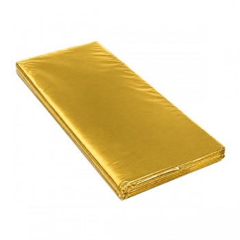 Papel china metalico oro con 100 piezas