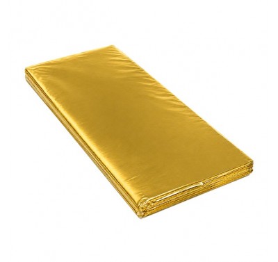 Papel china metalico oro con 100 piezas