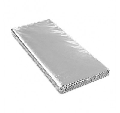 Papel china metalico plata con 100 piezas