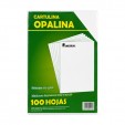 Hoja opalina tamaño oficio cartulina imperial con 100 piezas