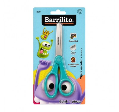 Tijeras escolares acero inoxidable b70 Barrilito