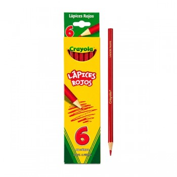 Rojo carmin Crayola con 6 pzas