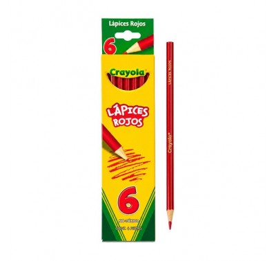 Rojo carmin Crayola con 6 pzas