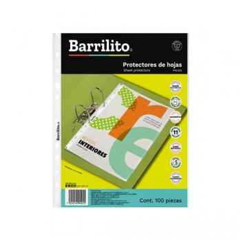 Mica para carpeta tama&ntilde;o carta Barrilito con 100 piezas
