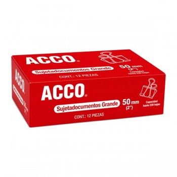 Sujeta documentos grande de 50 mm (2 pulgadas) con 12 piezas Acco
