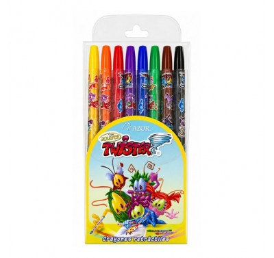Crayon acuarelo twister con 8 piezas