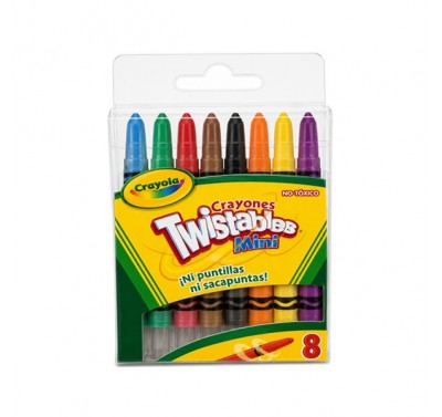 Crayon Crayola minitwistables con 8 piezas