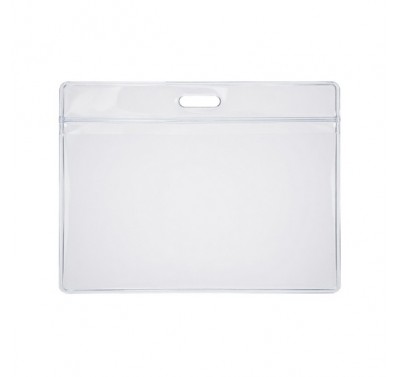 Porta gafete 7*10 cm chico horizontal con 25 piezas
