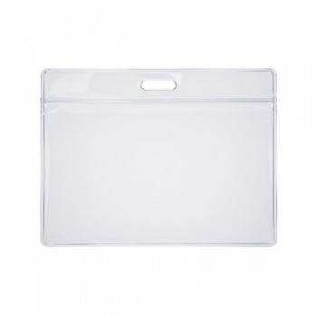 Porta gafete de mica Chaine 9 X 11.5 mediano horizontal con 25 piezas